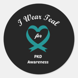 Polycystic Kidney Disease Pkd Awareness Support  Classic Round Sticker