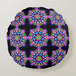 Polyester Round Throw Pillow