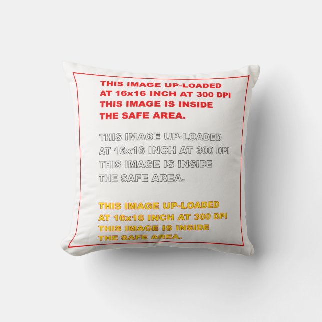 Polyester Throw Pillow 16" x 16" (Front)