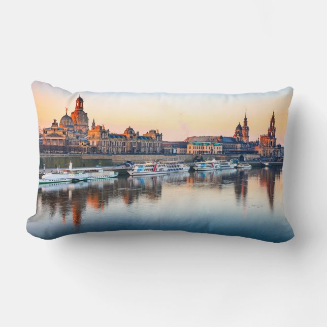 Polyester Throw Pillow, Lumbar Pillow Dresden (Front)