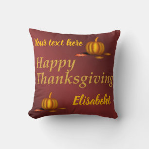 Polyester Throw Pillow,thanksgiving,colourful Pillow