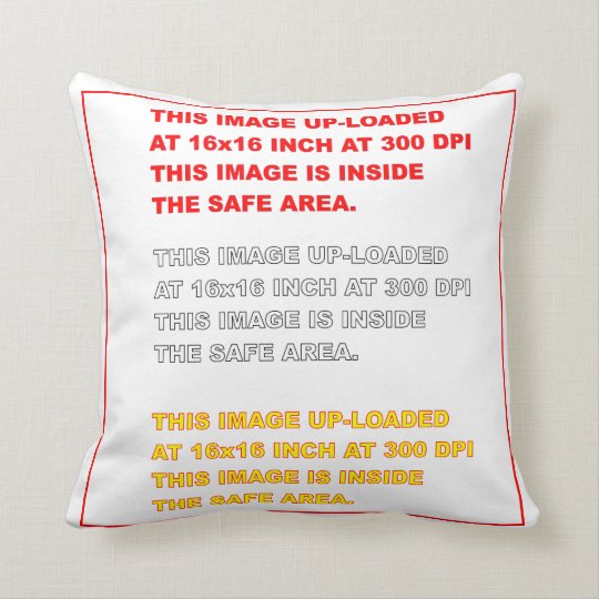 Polyester Throw Template 16" x 16" 35 Colours Throw Pillow