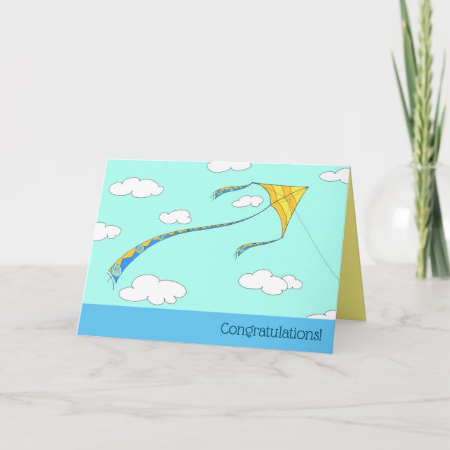 Polyethylene glycol soaring - custom folded card (Front)