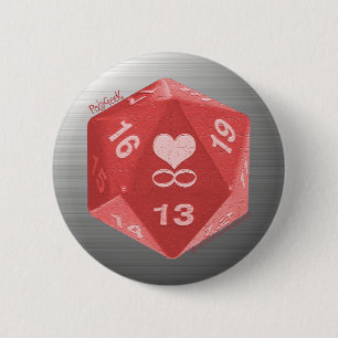 PolyGeek Button - Pink