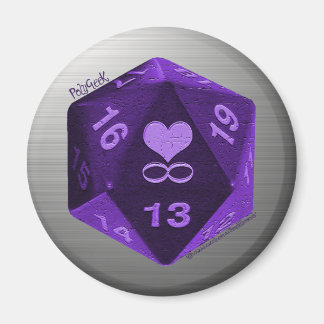 PolyGeek Magnet - Purple