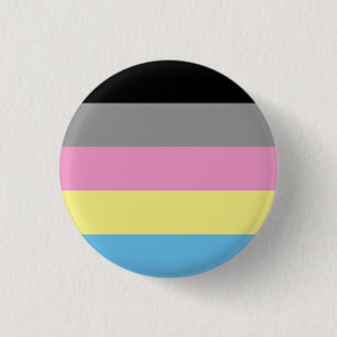 Polygender Flag Badge 1 Inch Round Button