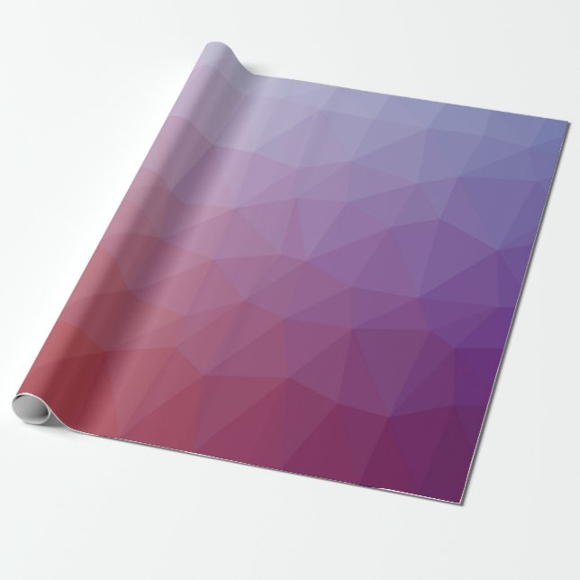  polygon abstract. Modern abstract illustration wi Wrapping Paper (Unrolled)