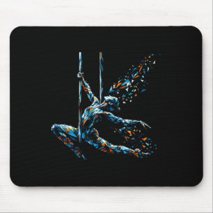 Polygon Art Aerial Silk Yoga Aerialist Acrotics Mouse Pad