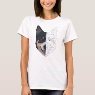 Polygon Art - Dog Wolves - Wild Sweet Animals T-Shirt