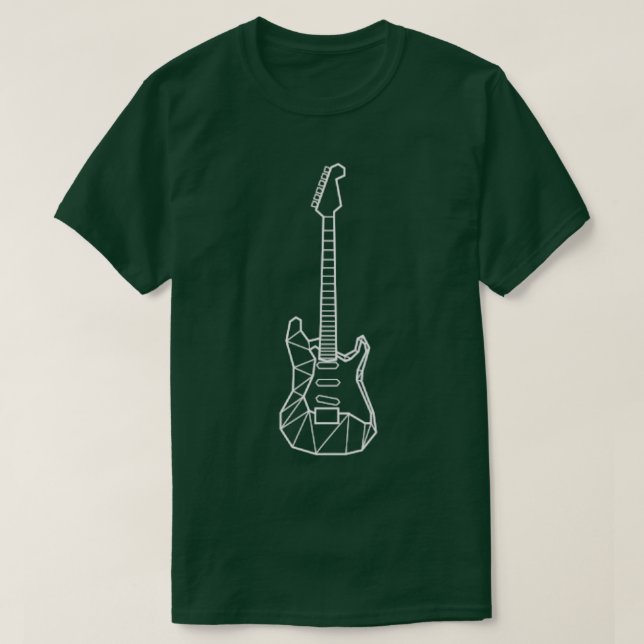 Polygon electric guitar design  T-Shirt (Design Front)
