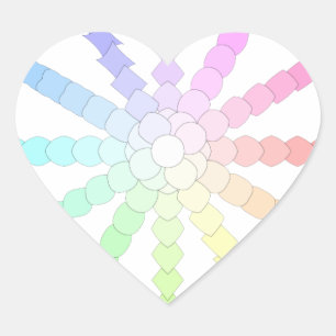 polygon evolution wheel geometry heart sticker
