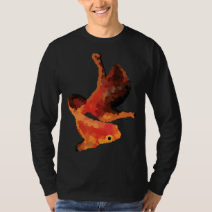 Polygon Gold Fish Potrait T-Shirt