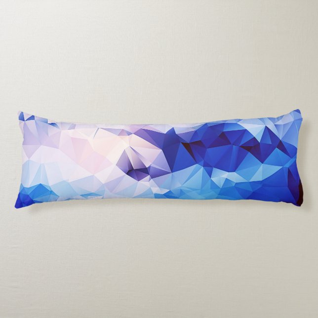 Polygon graphic body pillow (Front)