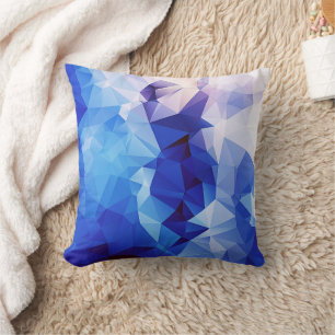 Polygon graphic throw pillow