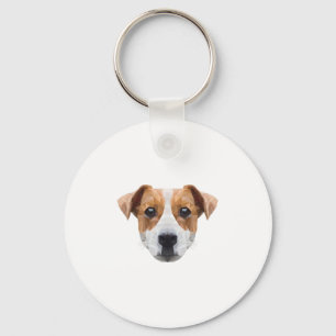Polygon JRT Dogfather Dog Mom Dog Lover Jack Keychain