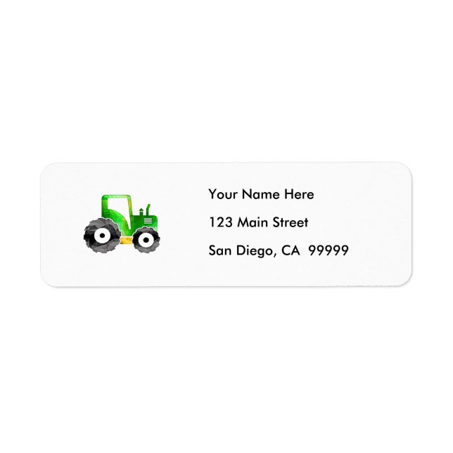 Polygon Mosaic Green & Yellow Tractor (Front)