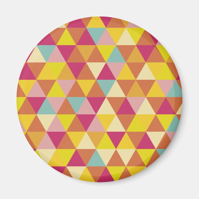 Polygon Multi colour Triangles in Geometrical Magnet (Front)