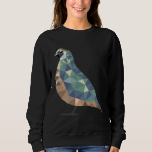 Polygon Quail Decoration for Quail Owners Sweatshirt
