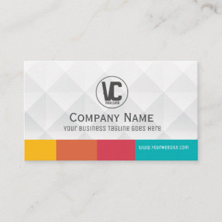 Polygonal  3D Business Card Standard, 3.5" x 2.0"