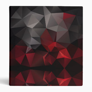 Polygonal , black and red binder