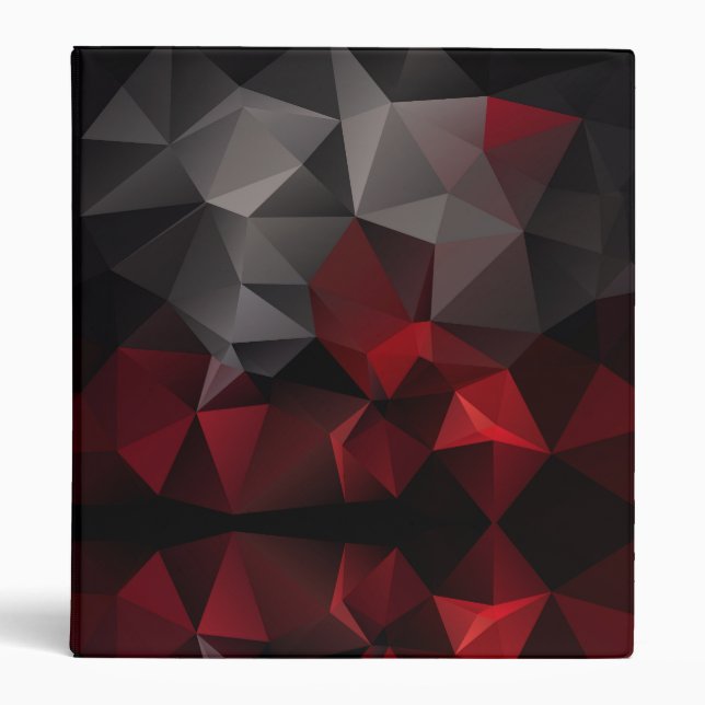 Polygonal , black and red binder (Front)