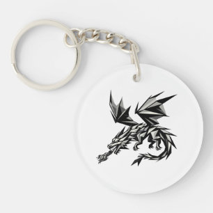 Polygonal Dragon Keychain