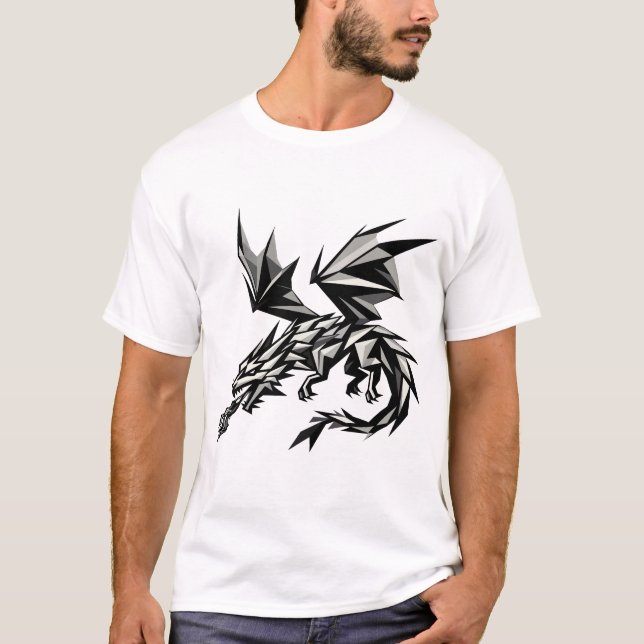 Polygonal Dragon T-Shirt (Front)
