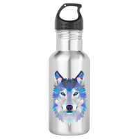 Polygonal geometric wolf head