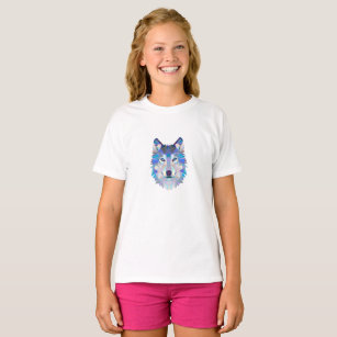 Polygonal geometric wolf head T-Shirt
