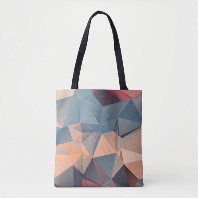 Polygonal Mosaic: Creative Geometrical Elegance. Tote Bag (Front)