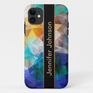 Polygonal personalized geometrical shapes triangle iPhone 11 case
