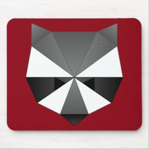 Polygonal Raccoon Mouse Pad
