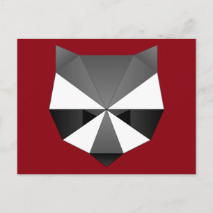 Polygonal Raccoon Postcard