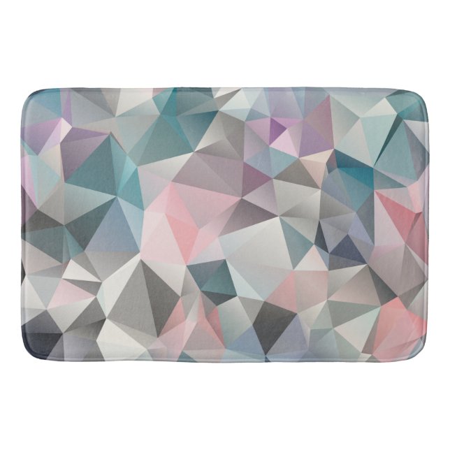 polygonal, triangles bath mat (Front)