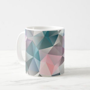 polygonal, triangles coffee mug