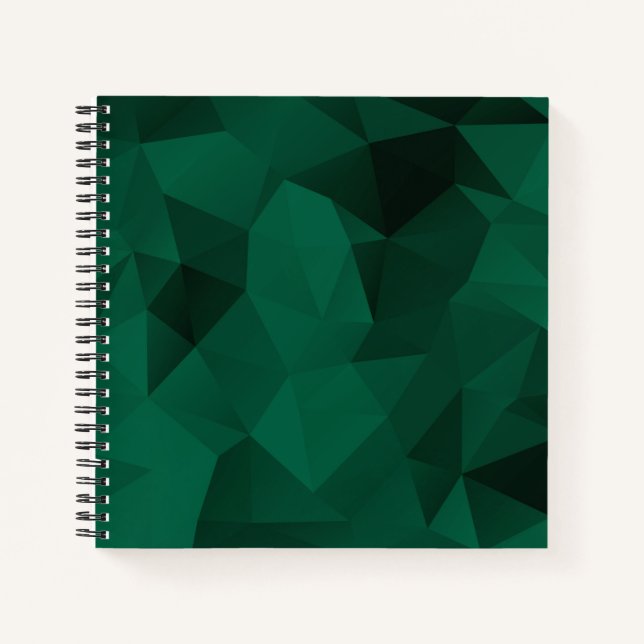 Polygonal triangles geometrical print notebook (Front)