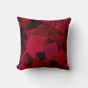 polygonal, triangles throw pillow