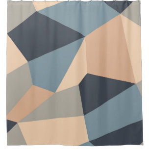 Polygonal variegated seamless pattern. multi-color