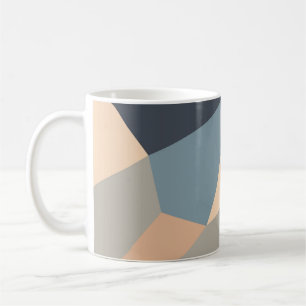 Polygonal variegated seamless pattern. multi-color coffee mug
