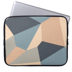 Polygonal variegated seamless pattern. multi-colou laptop sleeve