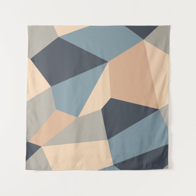 Polygonal variegated seamless pattern. multi-colou tapestry (Front)