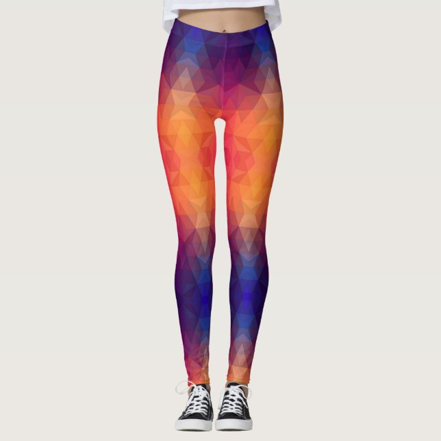 Polygone Love - Power Yoga Leggings (Front)