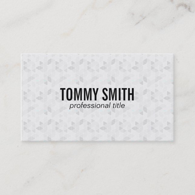 Polygons | black & white business card (Front)