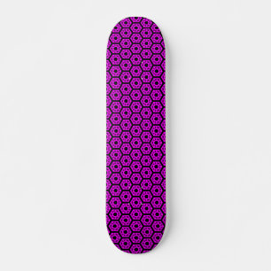 Polygons v1 - Black and Magenta Skateboard