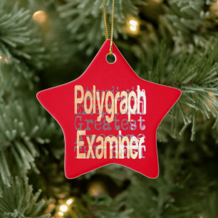 Polygraph Examiner Extraordinaire Ceramic Ornament