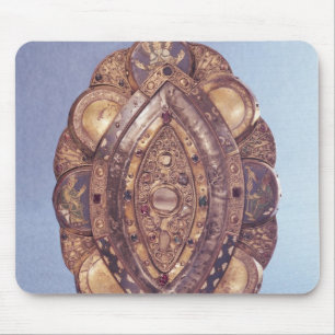 Polylobed elliptical reliquary mouse pad
