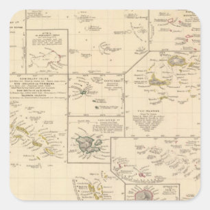 Polynesia 6 square sticker