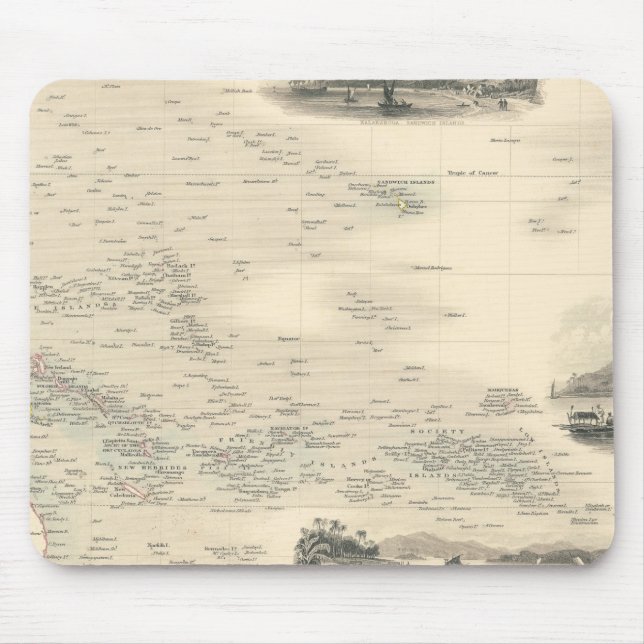 Polynesia | Islands in the Pacific Ocean Mouse Pad (Front)