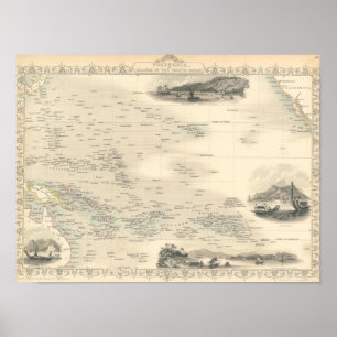 Polynesia Islands in the Pacific Ocean Poster