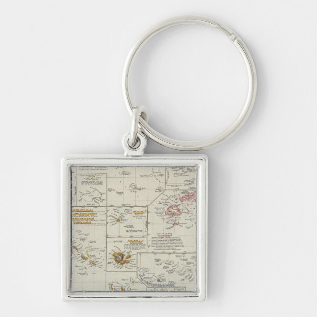 Polynesia, Islands of the Pacific Keychain (Front)